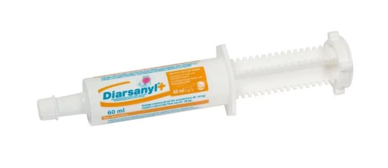 CEVA Diarsanyl Plus | 60 ml | Ergänzungsfuttermittel für Fohlen und Kälber | Paste zum Eingeben zur Unterstützung des Verdauungssystems | Mit Fructo-Oligosacchariden