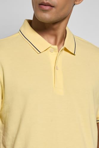 Image of Peregrine by Pantaloons Men's Solid Slim Fit Polo Shirt