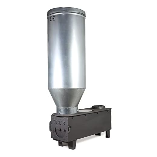 Estufa policombustible sin electricidad, cascara de almendra, pellet, hueso de aceituna u orujo, estufa de piñon sistema tomás.