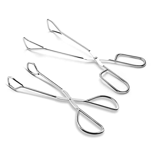 NiseWuds Küchenschere Zange, Hochleistungs -Edelstahl -Küchenzange zum Kochen, Grillen, Scherenzange - Buffetzange 9 Zoll (Set 2) Cover
