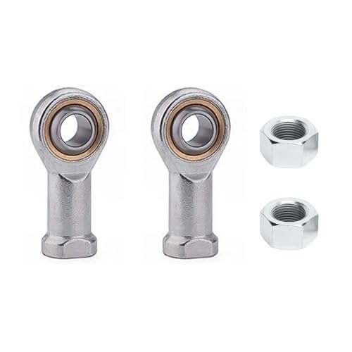 MOUMOUTEN Rod End Bearings, 2PCS SI12T/K M12*1.25 PTFE Composite Material Female Thread Rod End Joint Bearing Self-Lubricating Heim Joint