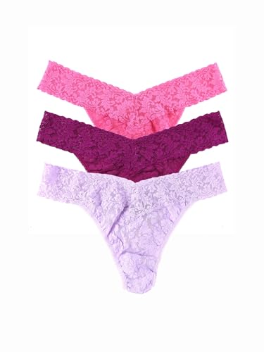 Image of hanky panky - Signature Lace Original Rise Thongs: Essentials Edition | One Size 4-14 | Lace Lingerie Underwear | 3 or 5 Pack