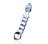 Swirly Glass Anal G-Spot and Prostate Massager