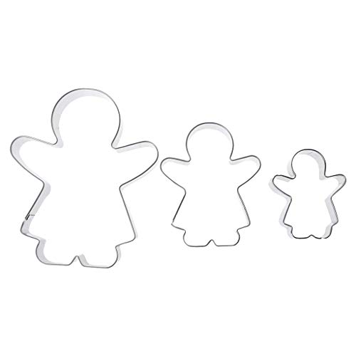 Sitrda 1 Lot de 3 emporte-pièces en Acier Inoxydable pour Bonhomme en Pain d'épices Cover