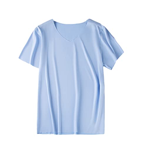 T-shirt d'été sans couture homme YIOLEAMP pour le bureau et les terrasses