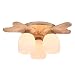 Produktbild JYDQM Woody Lampe Celling Lichter Befestigung mit Glasschirm for Indoor Bar Lager Flur Nutzung