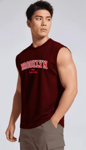 Image of JUARI BE A GENTLEMAN Men's Sleeveless Tank Top Premium Cotton Blend Muscle Fit Gym Vest | Casual Summer Shirt | Breathable & Lightweight Fitness Wear for Gym, Running & Daily Use