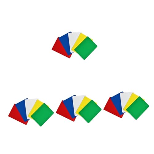 Hemoton 4sets Professional Poker Cut Cards Poker Dispensers Waterproof Black Card Decks 5pcs*4