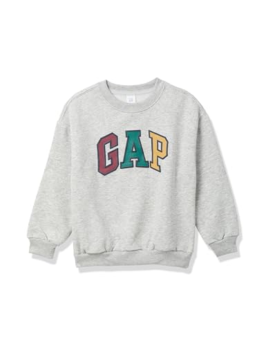 GAP Boys' Oversized Crewneck Logo Sweatshirt