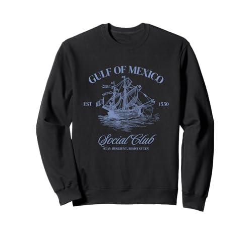 vintage Golfo de México Social Club Est 1550 Golfo De México Sudadera
