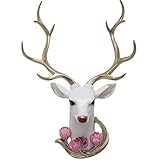 ZYCSKTL Wall Sculptures Animals Head Wall Decorations,Living Room Creative Deer Head Mural, Restaura
