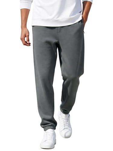 Image of Bewakoof Men's Solid Oversized Fit Cotton Joggers
