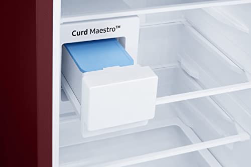 Image of Samsung 244L 2 Star Frost-Free Double Door Refrigerator Appliance (RT28B3522RZ /HL, Midnight Blossom Red, Curd Maestro, 2022 Model)