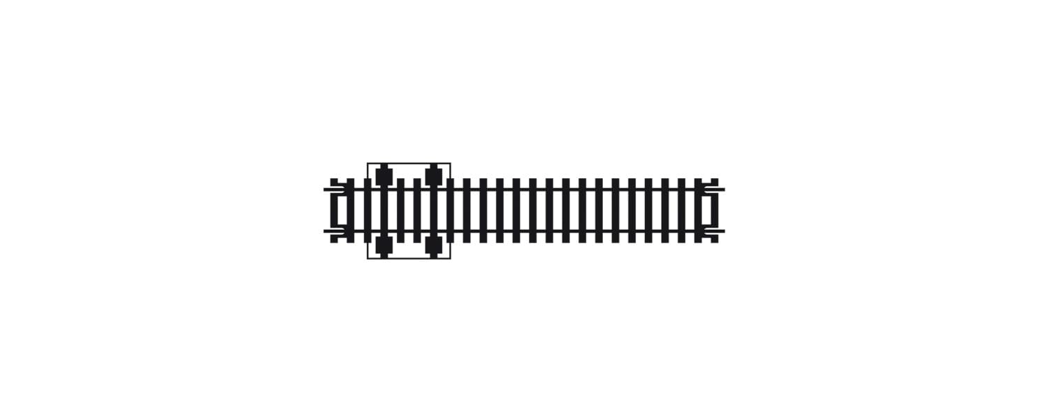 Hornby R618 OO Gauge Double Isolating Track - Extra Track Pieces for Model Railway Sets, Model Train Track Pieces - Scale 1:76