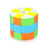 SUN-WAY 3x3 Barrel Cube Round Column 3x3x3 Speed Cube Cylinder 3x3 Magic Cube Brain Teasers Puzzle Cube Toys