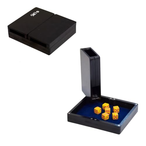 Dice Tower and Tray | Black with Velvet Blue Lining | D&D Accessories | DND Dice Tray | Dice Roller | Portable Dice Tower | Dice Box | Dungeons and Dragons & RPG