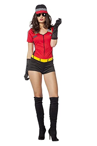Wilbers Boxenluder Kost?m Damenkost?me Damen Karneval Fasching Catsuit Rot Schwarz