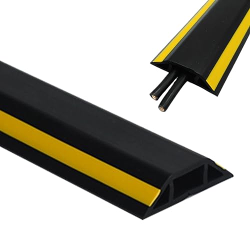 Cubierta para Cables, Protector Cubre Cables Suelo PVC 2mx4x1.1cm Multicolor