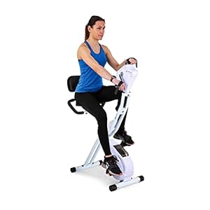 Capital Sports Azura Exercise Bike – Bicycle ergometer with training computer, height-adjustable exercise bike with 7.5 kg flywheel mass, 8-step resistance, Full Body