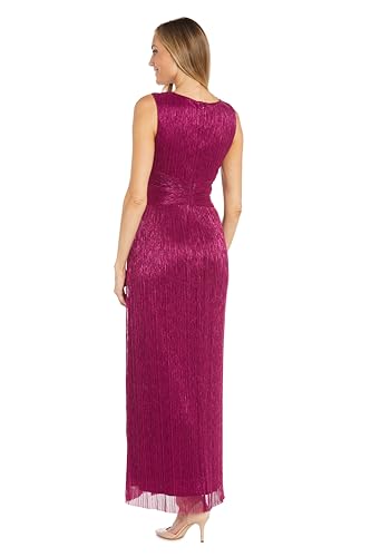 Image of R&M Richards Women's Metallic Pleats Gown
