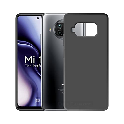 Image of Case Creation Liquid TPU Silicone Cover for Xiaomi Mi 10i 5G Soft Case,Anti-Dirty Slim Case Frosted Matte Cute Candy TPU Raised Bezel (Splash of Color) Back Case Cover for Xiaomi Mi 10i 5G -Black