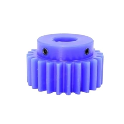 Cylindrical Drive 1pcs 2 Module 24 Teeth Plastic Spur Gear 12mm 14mm 15mm 16mm 18mm 20mm Keyway Hole 2M 24T Cylindrical Gear M5 Screw Rack Machinery(15mm bore 5mm Keyway)