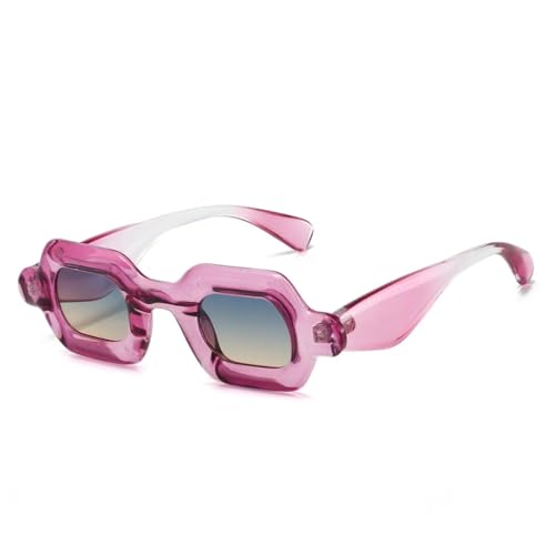 Lunettes de soleil punk dégradées UV400 pour homme et femme look festival