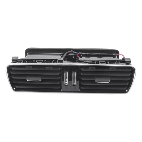 MeevrgR Panel central de salida de aire acondicionado para Passat B6 B7 2006 2007 2008 2009 2010 2011, rejilla de ventilación negra para salpicadero de repuesto directo, OEM 3AD819728A