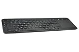 Microsoft All-in-One Media Keyboard clavier RF Wireless QWERTZ Allemand Noir - Claviers (Mini, Sans fil, RF Wireless, QWERTZ, Noir)