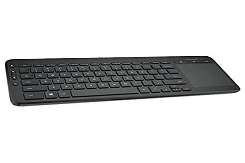Microsoft All-in-One Media Keyboard clavier RF Wireless QWERTZ Allemand Noir - Claviers (Mini, Sans fil, RF Wireless, QWERTZ, Noir)