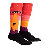 Sock It To Me Area 51 Women's Wide-Calf Knee High, Alien Socks