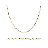 Als wertvolle Investition in Stil und Qualität ist diese Goldhalskette ein Must-Have-Accessoire für jede Schmucksammlung, und ihr leichtes und bequemes Design macht sie perfekt für den täglichen Gebrauch, während die funkelnde diamantgeschnittene Oberfläche jedem besonderen Anlass eine Note von Raffinesse verleiht.