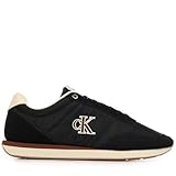 Calvin Klein Ym0Ym01361 Retro Runner Ess Mix Mat Low Top, Noir (Noir/Noix de cajou Clair), 46