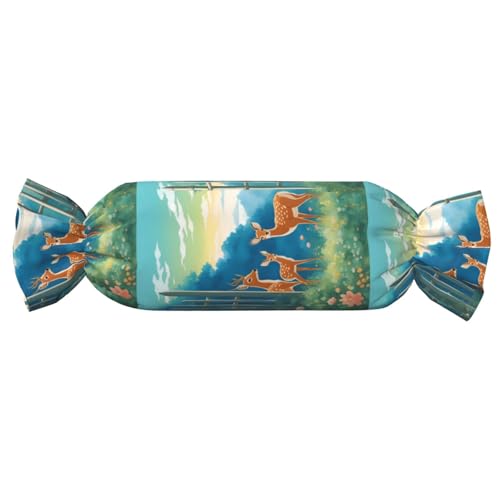 Almohada de espuma viscoelástica rectangular única 62x25 cm