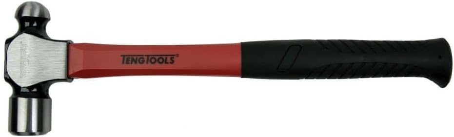 Teng Tools 24 Ounce Lightweight Ball Pein Hammer With Fibre Glass Shaft - HMBP24