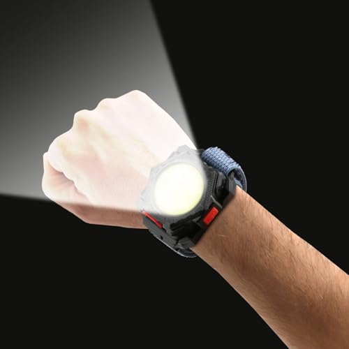 Siuyiu Running Light 300 Lumen, 4 Brightness Modes Wrist Light, Rechargeable Wrist Flashlight, 120°Wide Flood COB Lights, IPX5 Waterproof Running Lights for Runners, Jogger, Outdoor Adventure