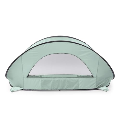 Picnic TIME Manta Portable Beach Tent, Fully-Assembled Pop Up Tent, Beach Shade and Sun Shelter, Instant Outdoor Shade with Carrying Bag for Outdoors and UPF50+ UV Protection, (Light Green) by PICNIC TIME - Used condition - Image 7