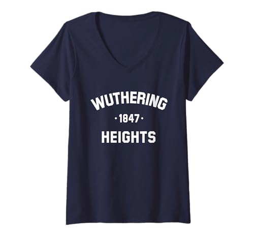 Image of Women's Wuthering Heights by Emily Bronte - Booklover V-Neck T-Shirt