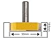 Valiant Bottom Cleaning Router Bit - 1/2 Inch Shank, for CNC or Table - Carbide-Tipped Rabbeting, Dado Joint, Surface Planing, Flattening, Grinding - Woodworking, Cabinet Doors, Drawer - Solid Steel