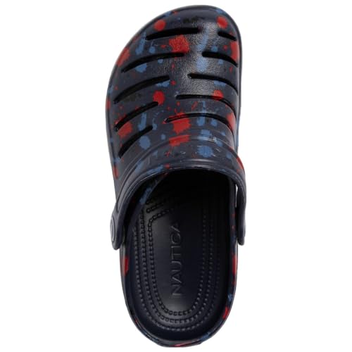 Image of Nautica Kids Clog Sandals - Slip-On Lightweight Water Shoes with Adjustable Heel Strap - Comfortable EVA Slip-Resistant Clogs for Boys & Girls - Toddler & Youth Sizes