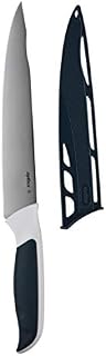 Zyliss E920209 Comfort Carving Knife | 18.5 cm/7.25 Inch | Japanese Stainless Steel | Black/White | Kitchen Knife/Meat Knife | Dishwasher Safe | 5 Year Guarantee