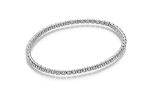 YoungDiamondFashion YDF Stretch Silberarmband Flexibel 3 mm Länge 18 cm925