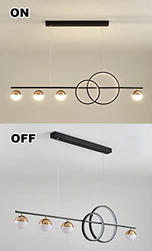 Lustre LED suspendu 48W à hauteur réglable 120cm et intensité variable par télécommande - 3