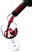 Vacu Vin Crystal Wine Server Set of 2 - Black, 5.5 x 7 x 1 inches