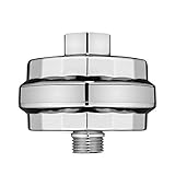 Brondell VivaSpring Compact Shower Filter, Polished Chrome – High Output, 100% High-Purity KDF Filtration, With FF-30 Filter Cartridge, Filtered Shower Water for Healthier Skin & Hair