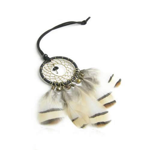 特大ドリームキャッチャー ネイティブ　幸運 ビーズ ドリーム キャッチャー〈レインボー〉ミックス ブラック レッド