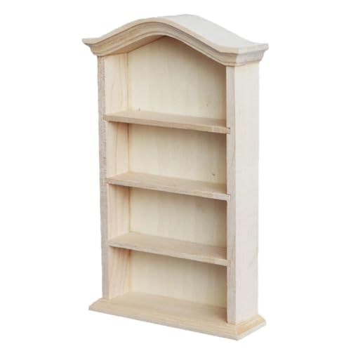Étagère de rangement 1:12 en bois SHINEOFI pour maison de poupée miniature
