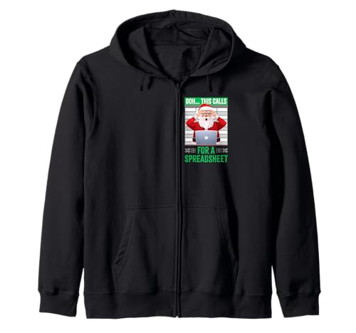 Ooh This Calls For A Spreadsheet Christmas Sweater Zip Hoodie