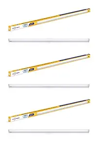 wipro Garnet 26W LED Batten for Living Room & Bedroom | Bright & Energy Efficient Tubelight for Home | Cool Day Light (6500K) with 2600 lumen|4Feet, Pack of 3