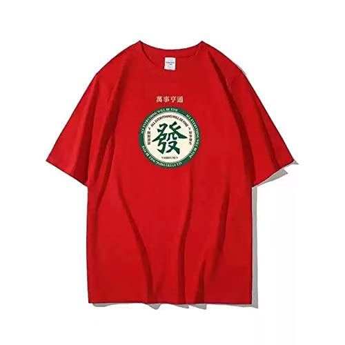 T-shirt Y2K vintage FA CAI rouge taille M fini les vêtements sans style